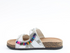 Heavenly Feet Jess Sandal White Sequin Diamante Vegan Friendly 3cm Sole