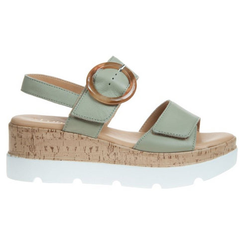 Lotus Cammie Flatform Sandals Sage ULP268LN