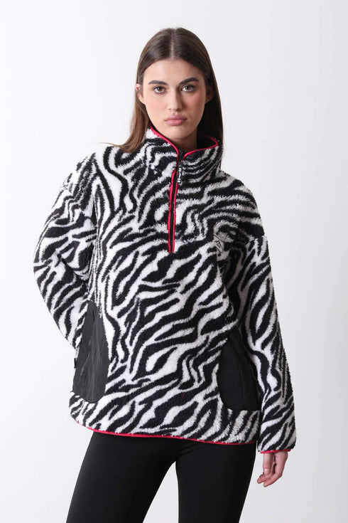 USCO Spark 1/4 Zip Fleece in Zebra Print – USCO45527