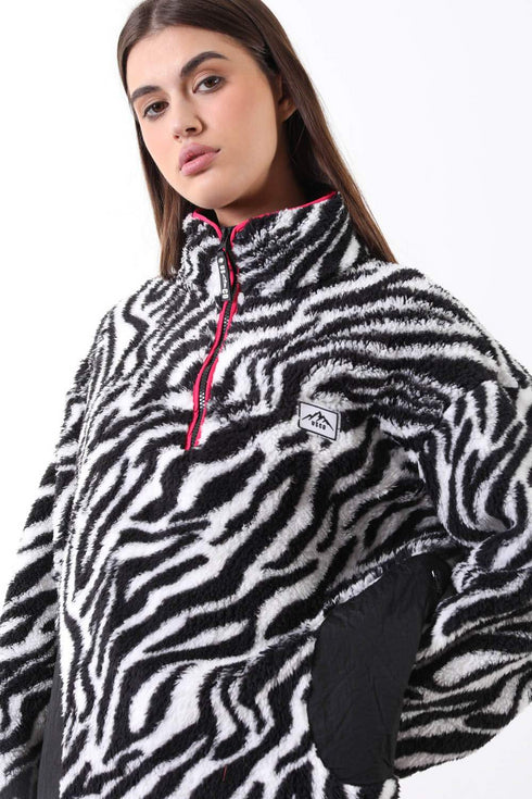USCO Spark 1/4 Zip Fleece in Zebra Print – USCO45527