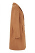 Normann Women's Glazed Ginger 34 Single-Breasted Wool Blend Classic Coat 2504