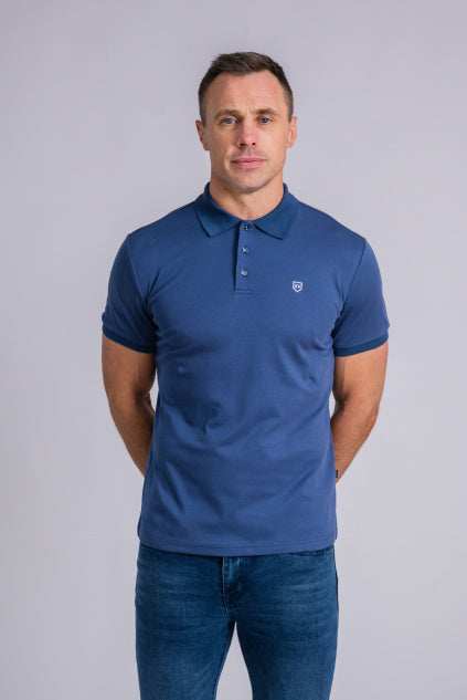 XV Kings by Tommy Bowe Weebolla Polo Blue Short Sleeve
