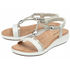 Lotus | ULP319WW0 White Bruna Wedge Sandals