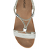 Lotus | ULP319WW0 White Bruna Wedge Sandals