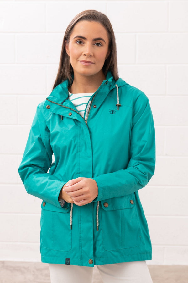 Lighthouse Willow hip-length waterproof jacket, with cotton blend lining.