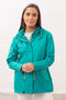 Lighthouse Willow hip-length waterproof jacket, with cotton blend lining.