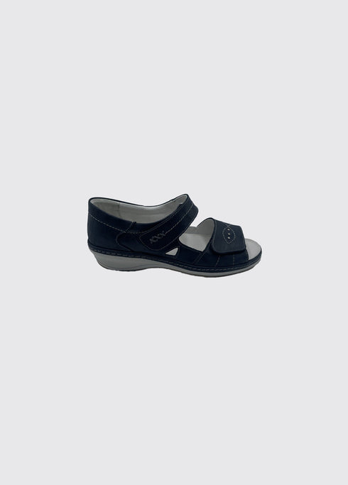 Suave Women's Yolanda 6020 Wide Fit Leather Sandal with Closed Heel