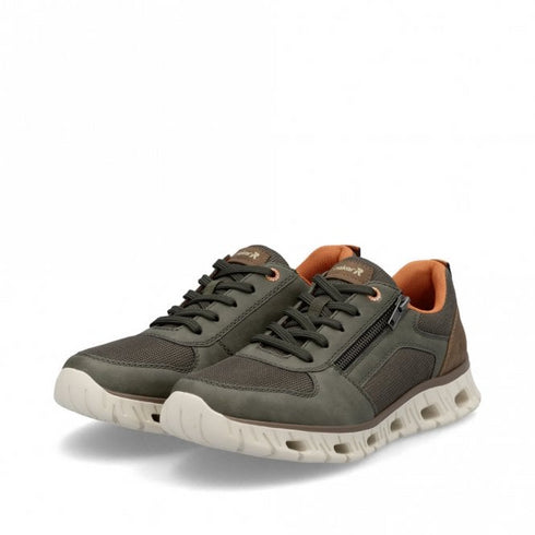 Rieker Zip & Lace Shoes for Men 04301