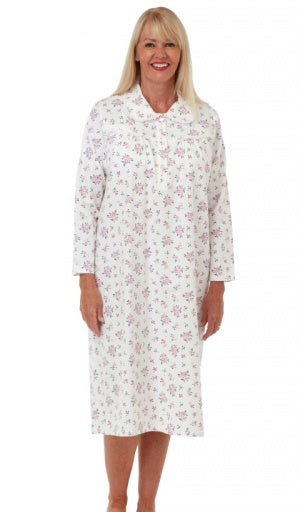 Marlon Trudie Collared Brushed Cotton Nightdress