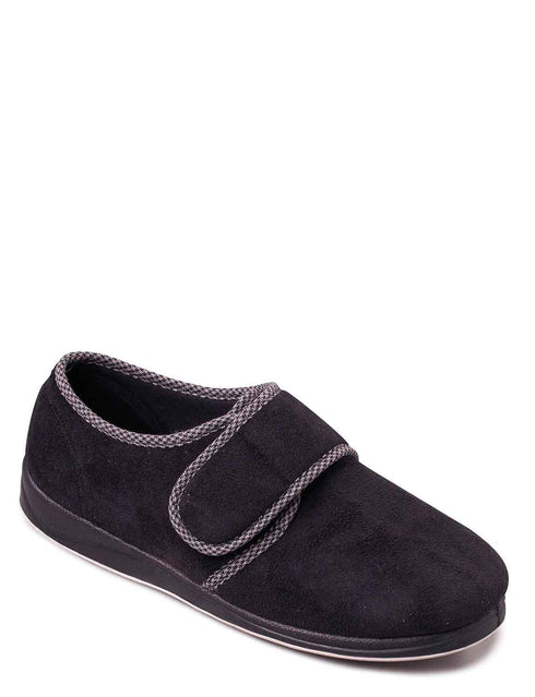 Padders Harry 410 Men's Wide-Fit Slippers - Memory Foam Comfort