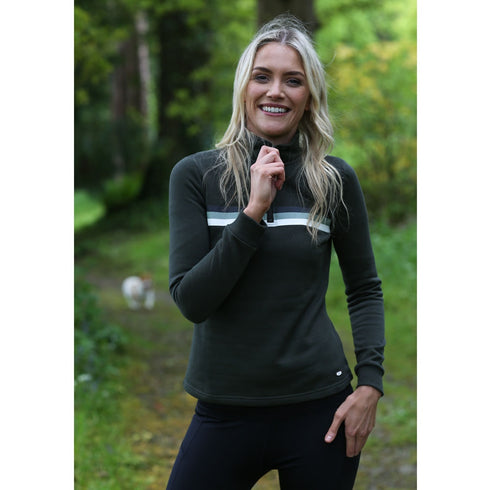 Relax & Renew Kate Half Zip Khaki 1