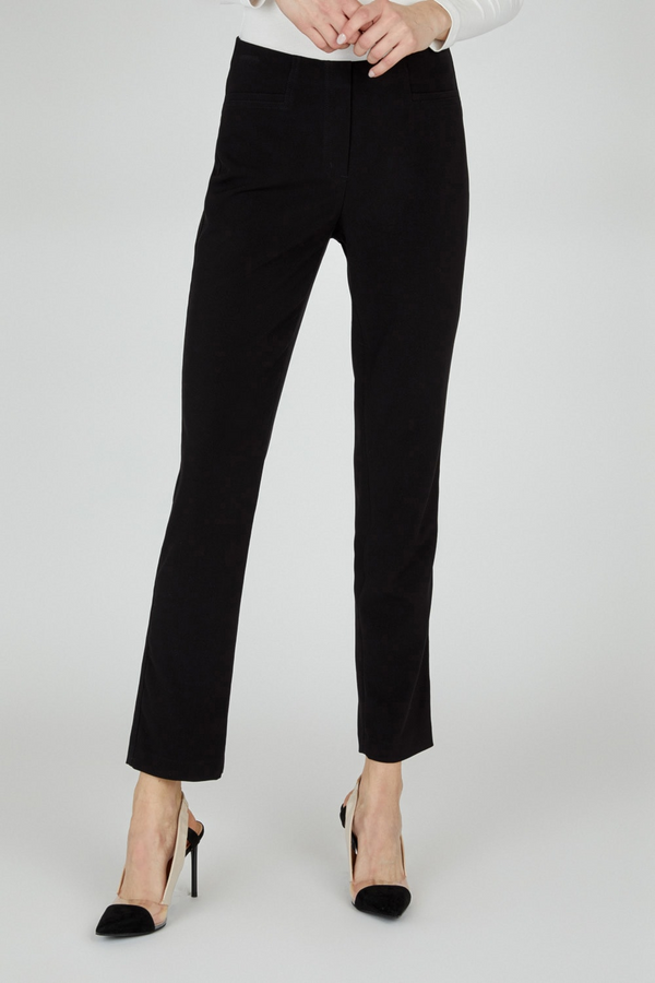 Robell Women's Jacklyn Straight Pull-On 78cm Trousers 90 Black 51408-5689-0