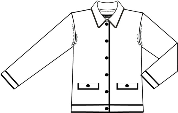 Sunday Navy Shirt Neck Knit Cardigan 6977-6466