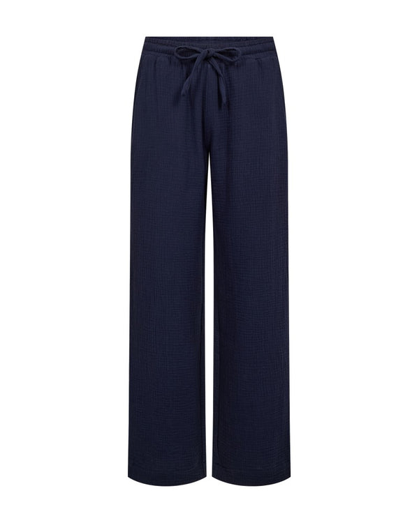 Freequent MINGO 208151 Lightweight 100% Cotton Drawstring Pants in Navy Blazer