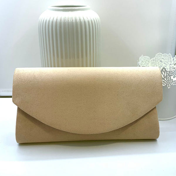 Womens Suede Elegant Clutch Bag with Long Chain HF005 21847
