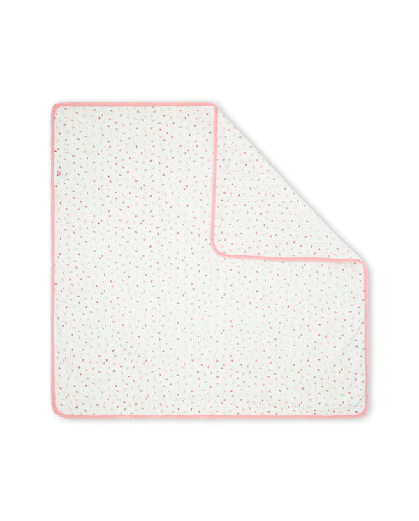 Yatsi | Baby Girl Cream Ladybug Textured Knit Cotton Wrap - 26110362
