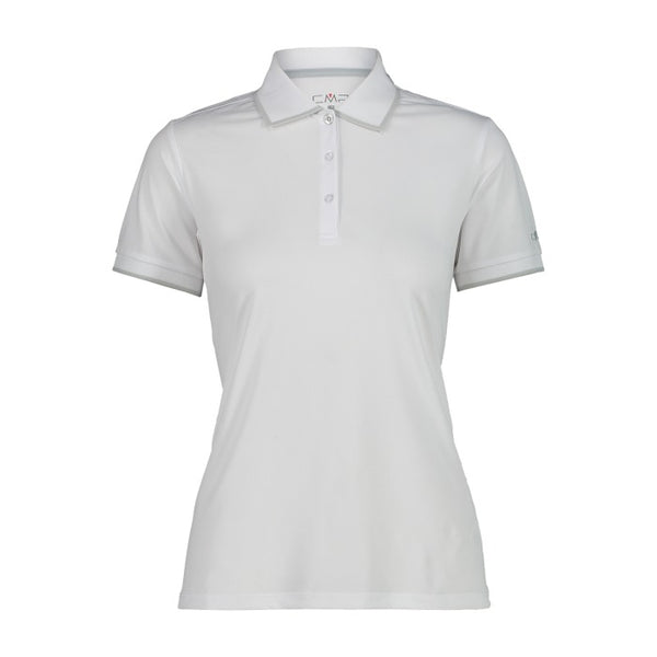 CMP Womens White Technical Stretch Dry Function Outdoor Polo Shirt 31T5066