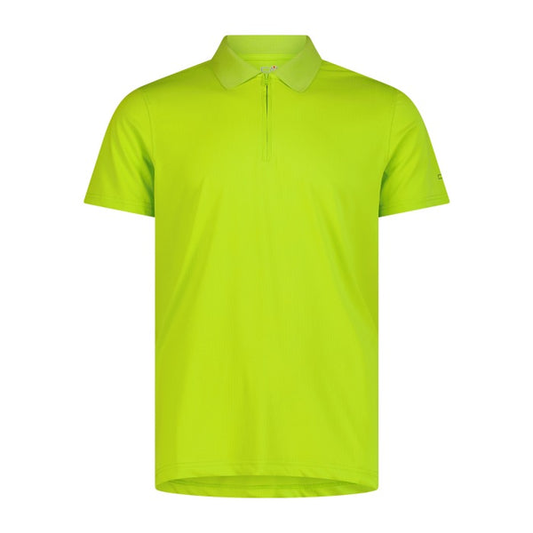 CMP Mens Mela Green Technical Breathable Dry Function Outdoor Polo Shirt 36N6097