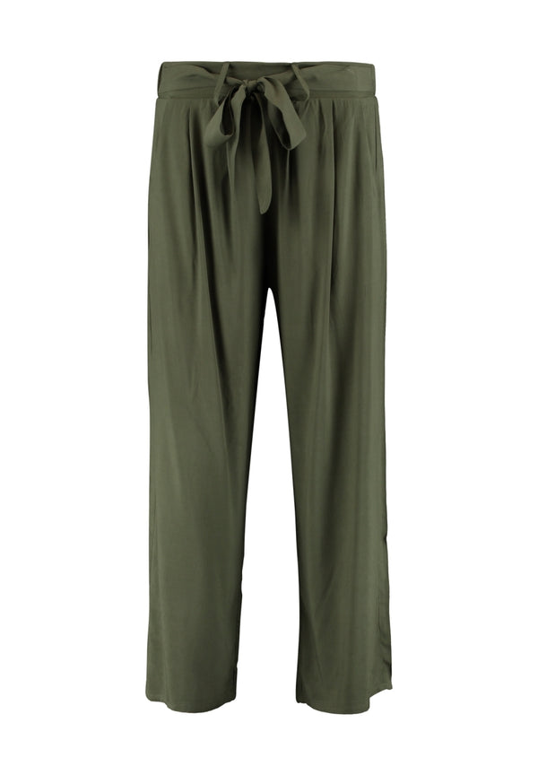 Hailys Women’s Ci44ra Khaki Culottes – 100% EcoVero Viscose 3/4 Length Trousers – WAL-1908009-2