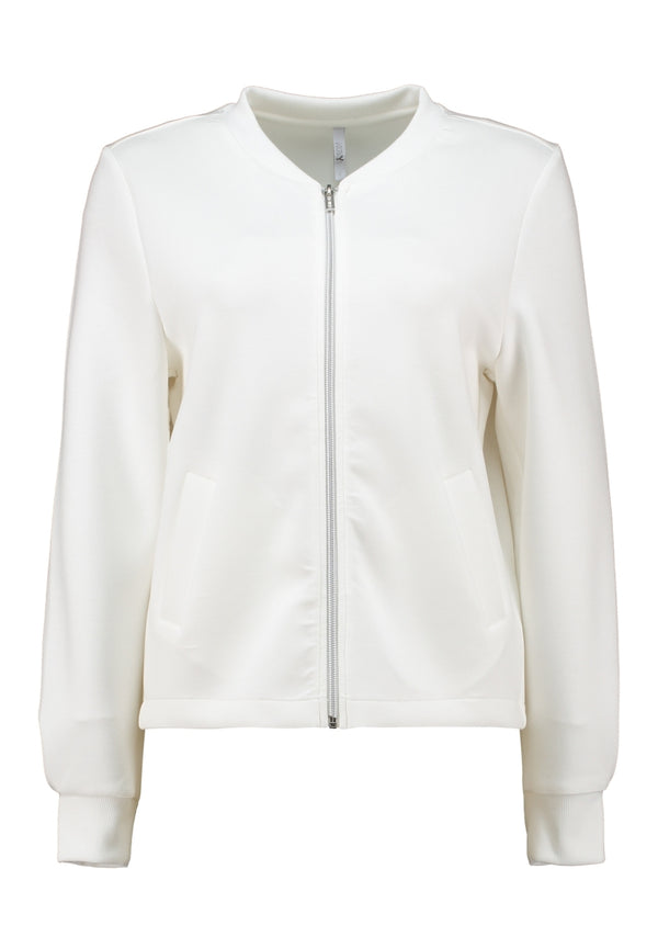 Hailys Ke44nny V-Neck Zip Jacket - Off White KY-2505127
