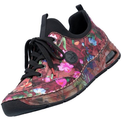 Rieker Multicolored Wedge Sole Lace Up Drysport Comfort Trainers 44569-90