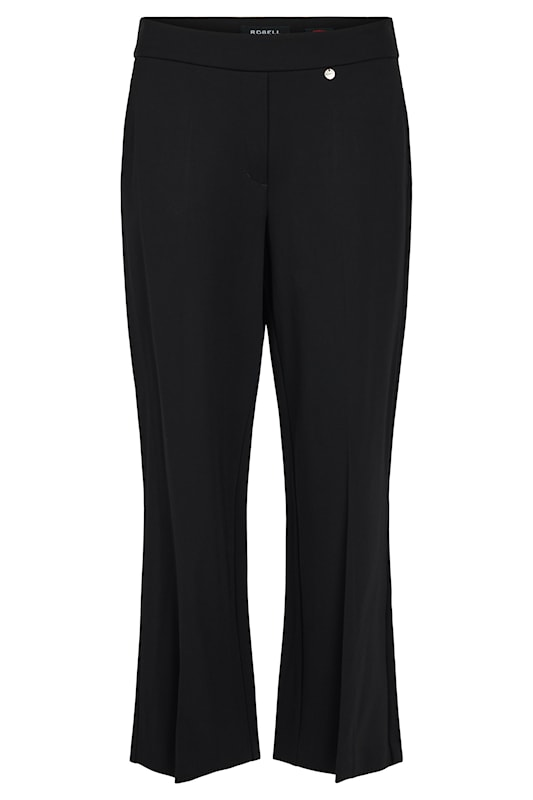 Robell Anna 68cm Flared Pull-On Trousers 515826001290 - Black