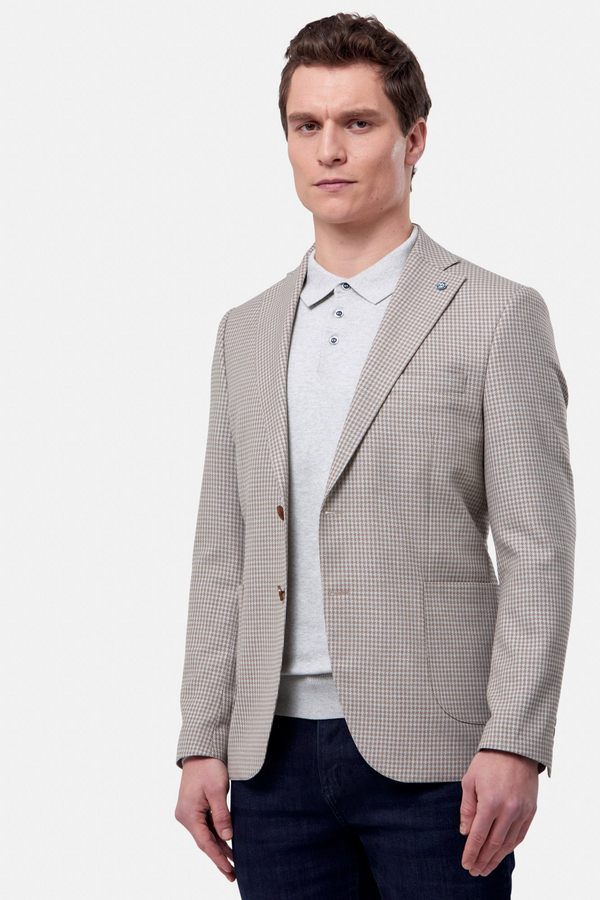 Benetti Stevie Stone Houndstooth Blazer