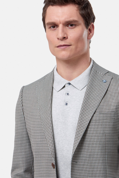 Benetti Stevie Sage Houndstooth Blazer