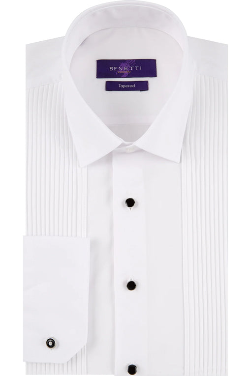 Benetti Pleated Tuxedo Tapered Shirt