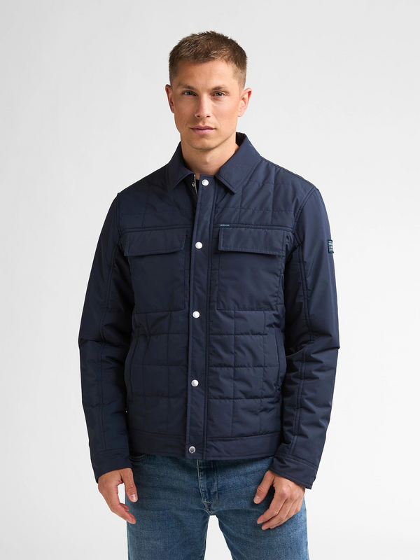 Petrol Square-Quilted Padded Jacket JAC108 5092 - Royal Navy