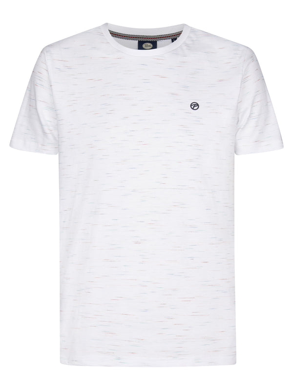 Petrol Industries Men's Bright White Short Sleeve Regular Fit T-Shirt M-2060-TSR657 0000