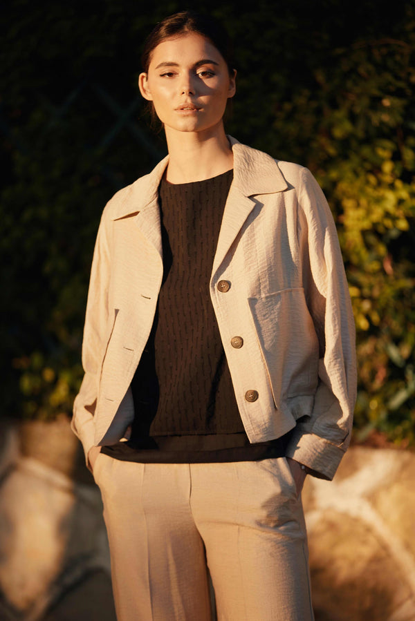 Peruzzi Women's Lightweight Crinkle Jacket S26137