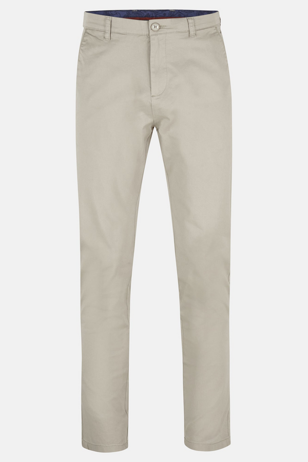 Benetti Menswear Trent Stone Super Soft Peach Cotton Tapered Chino