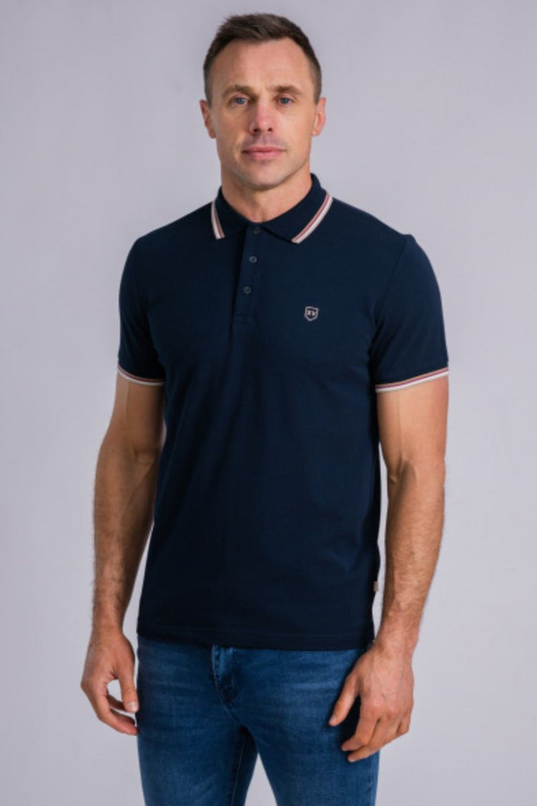 XV Kings Banzai Polo Admiral Tipped Detail Regular Fit Cotton