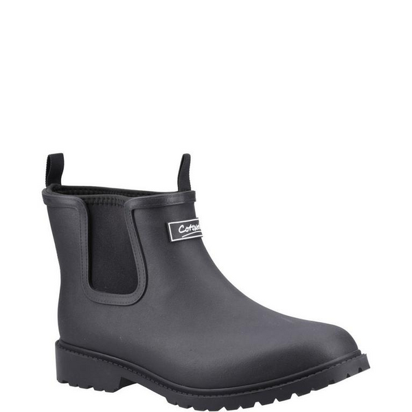 Cotswold Mens Barton Waterproof Neoprene Lined Wellington Boot - Black