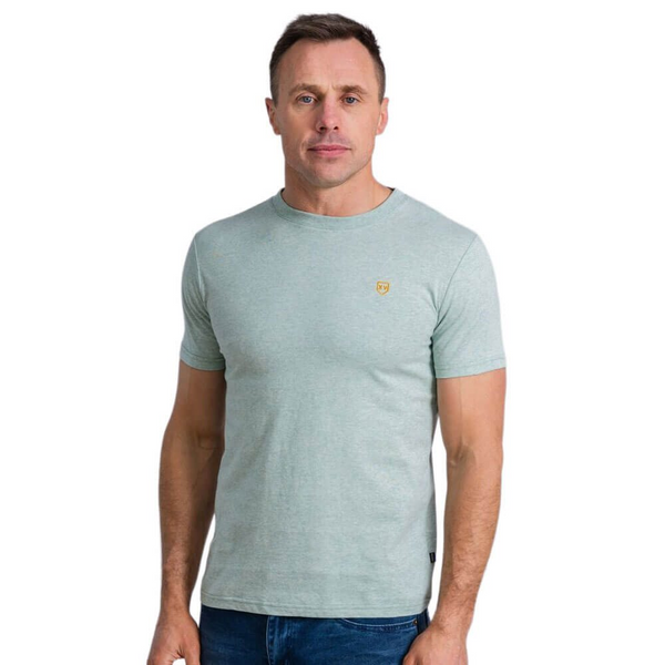XV Kings by Tommy Bowe Forester T-Shirt Aloe Haze Slim Fit Cotton