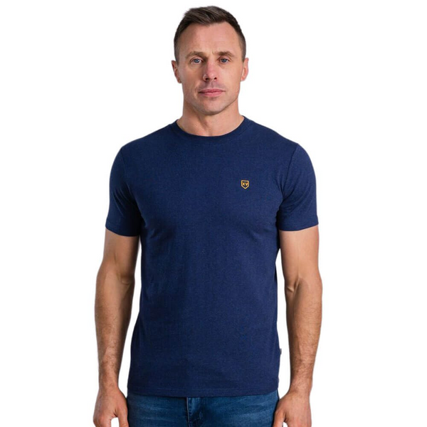XV Kings by Tommy Bowe Forester T-Shirt Classic Navy Slim Fit Cotton