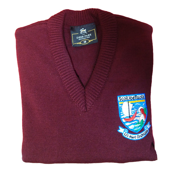 St. Ita's N.S. Loughrea Official School Jumper Wool Mix Embroidered Crest