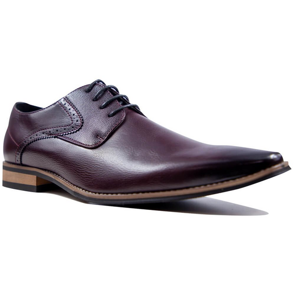 Marcozzi Mens Prague Bordo Handcrafted Formal Shoe with Comfort Insole