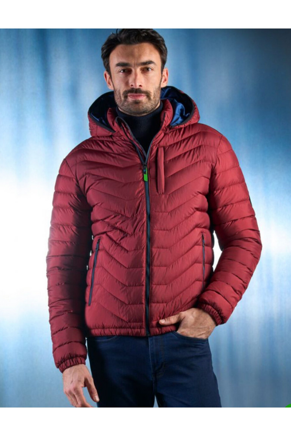 Sea Barrier Floriano Medium Weight Down Jacket with Detachable Hood