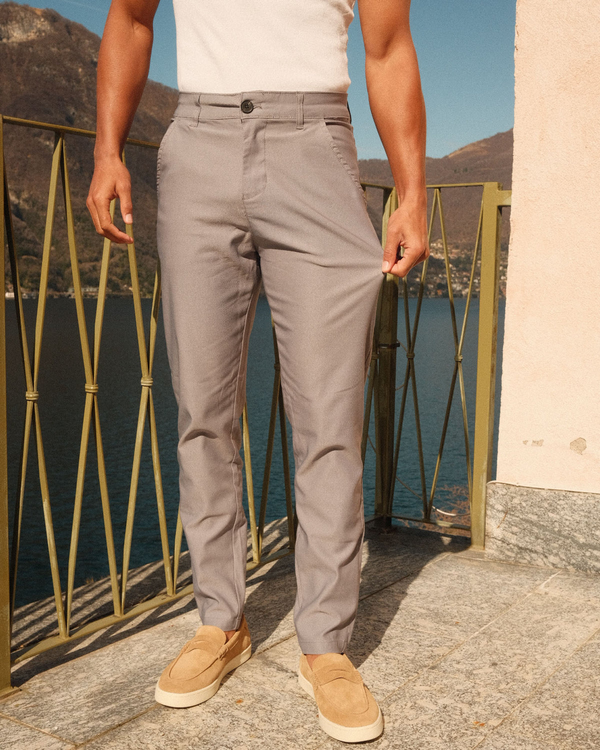 Walker and Hunt Smart Pant Super Stretch Chino Grey