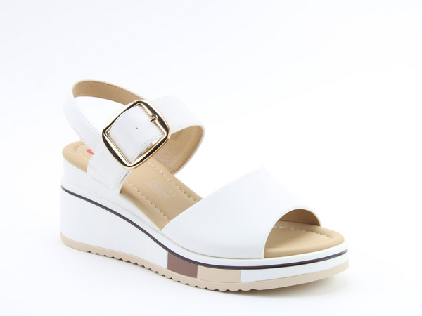 Heavenly Feet Olina Sandal Vegan Friendly 7cm Wedge Platform Cushioned Footbed